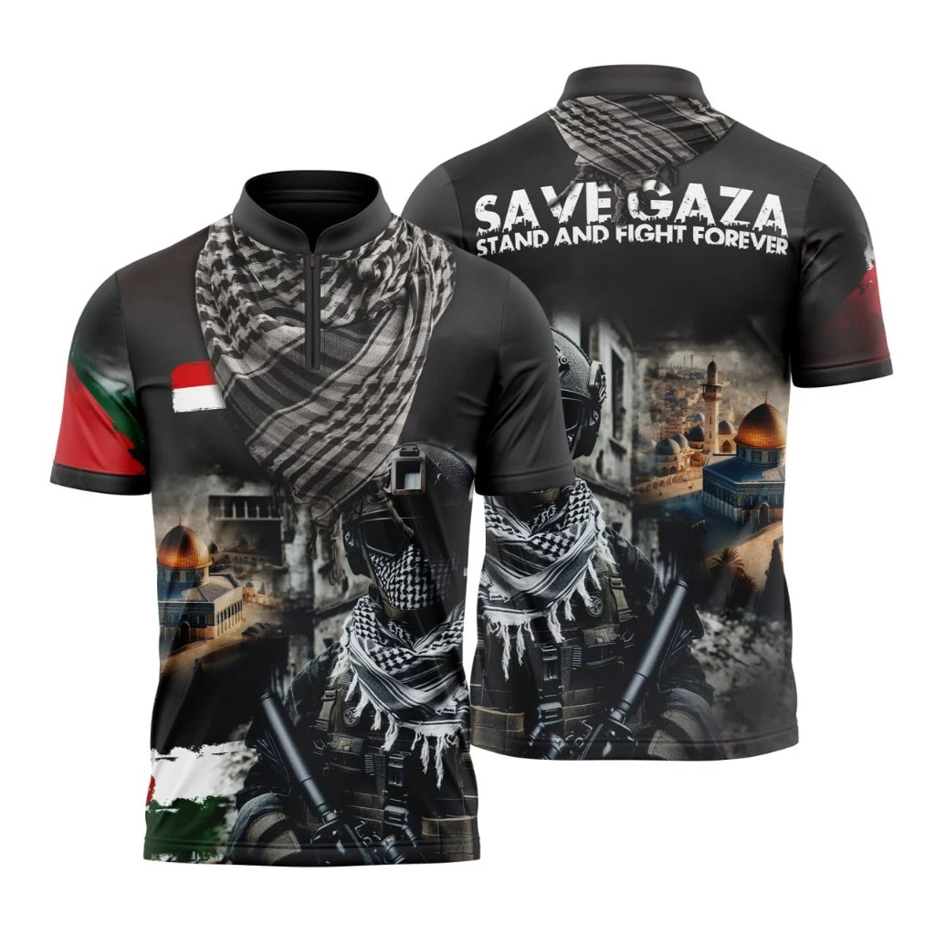 koko all eyes on rafah pendek best seller motif palestina mujaheed